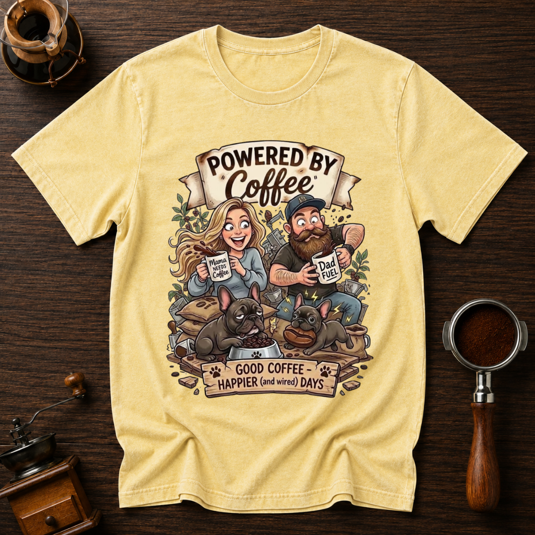 Good Coffee & Wired Days Dyed T-shirt
