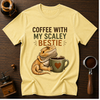 Coffee with my Scaley Bestie Dyed T-shirt