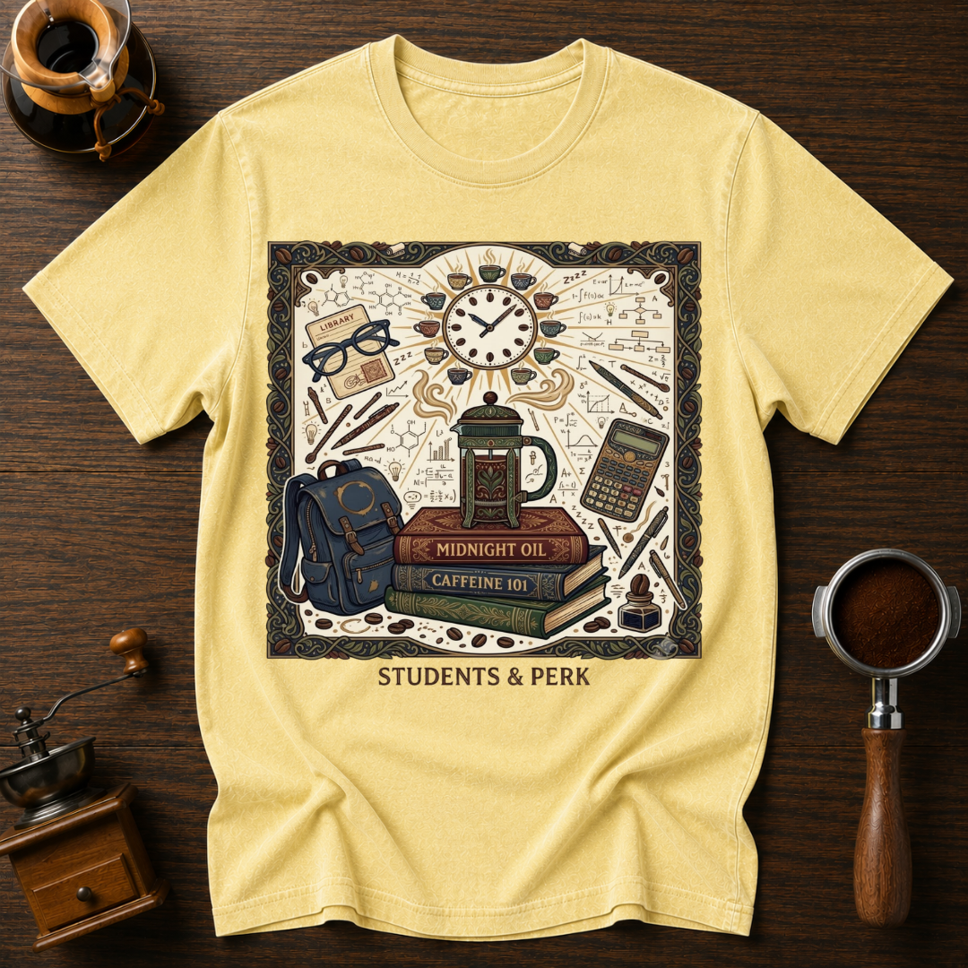Caffeine 101 Dyed T-shirt
