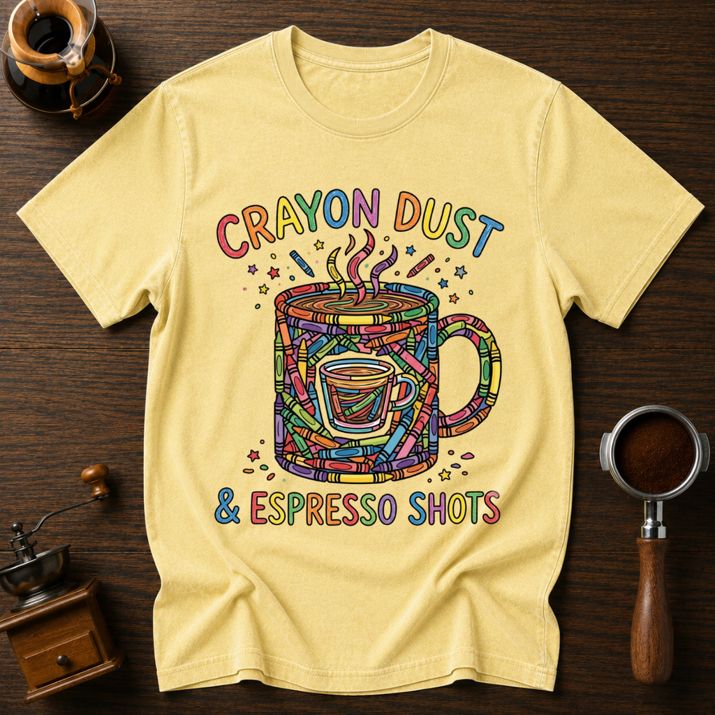 Crayon Dust Espresso Dyed T-shirt