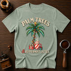 Palm Trees & Peppermint Lattes Dyed T-shirt