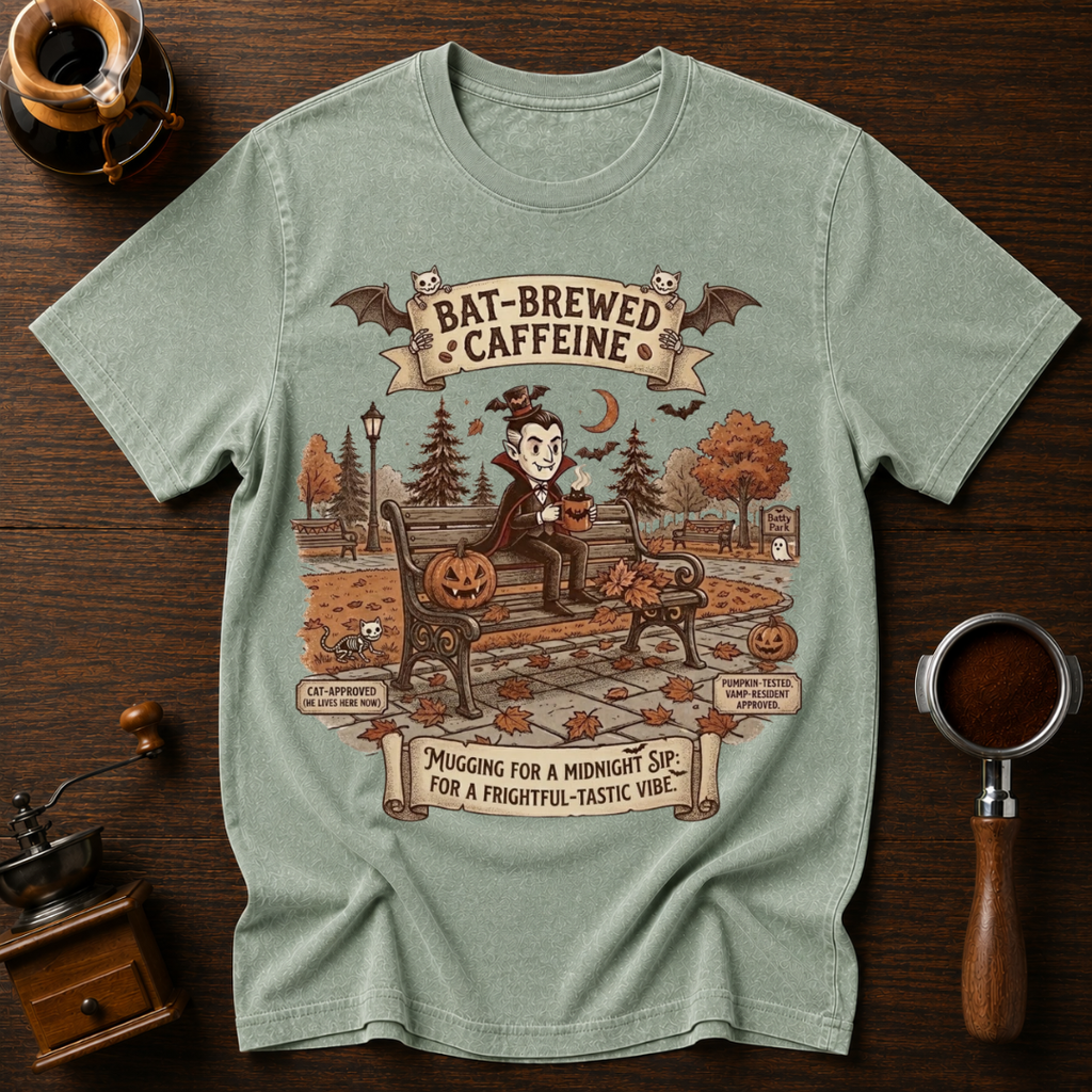 Mugging for a Sip Dyed T-shirt