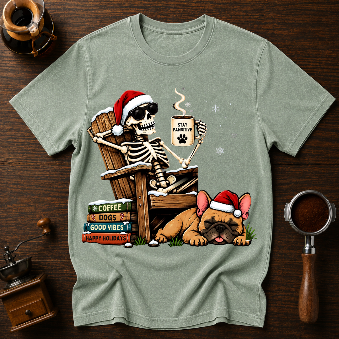 Christmas Coffee With My Bestie Dyed T-shirt