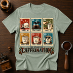 The Stages Of Caffeination Dyed T-shirt