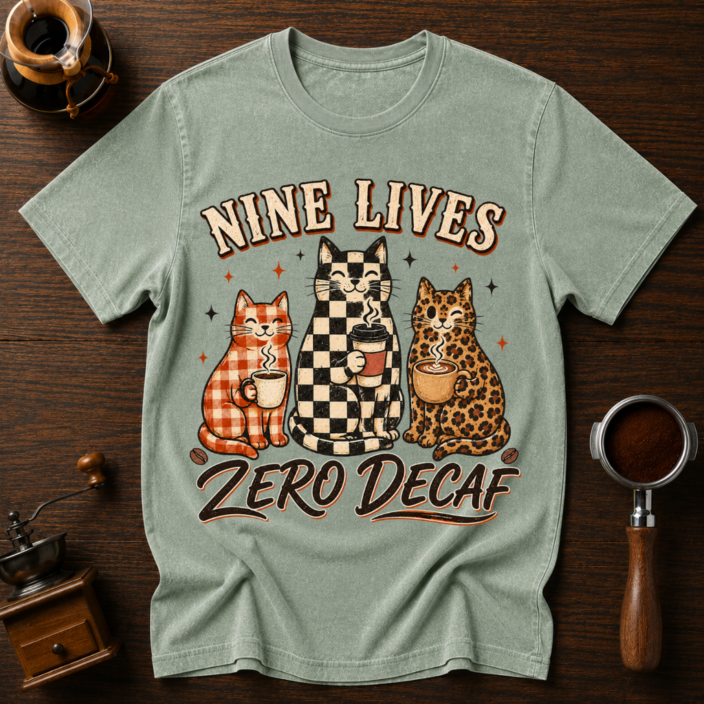 Nine Lives ZERO Decaf Dyed T-shirt