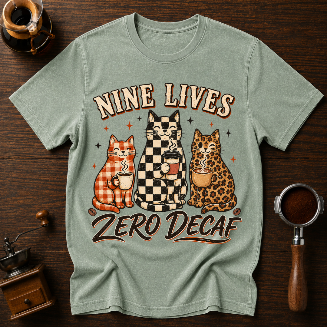 Nine Lives ZERO Decaf Dyed T-shirt