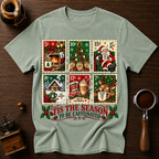 Tis The Season To Be Caffeinated Dyed T-shirt