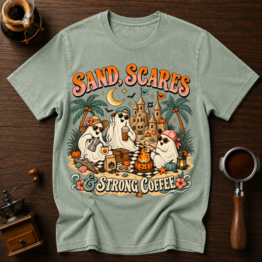 Scares Sand & Strong Coffee Dyed T-shirt