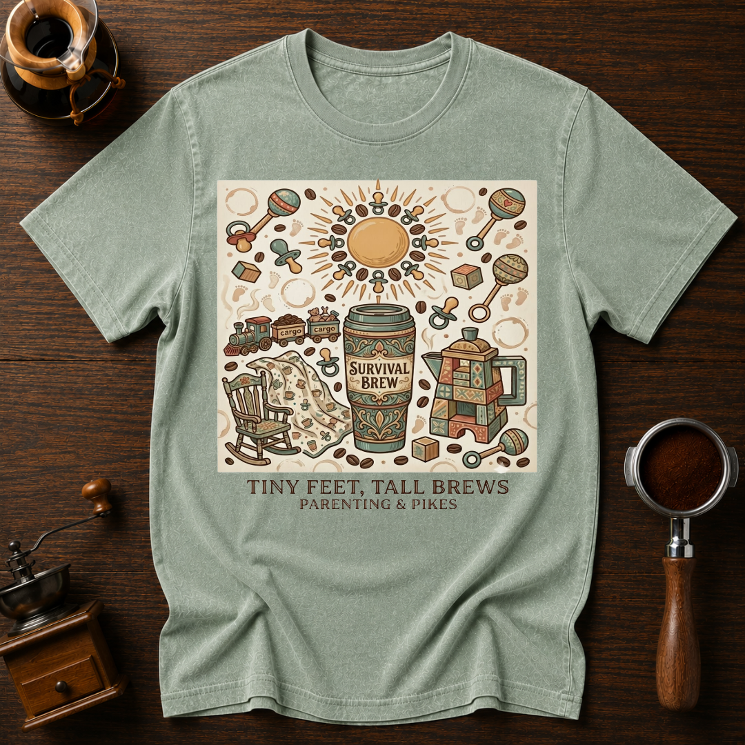 Tiny Feet Tall Brews Dyed T-shirt