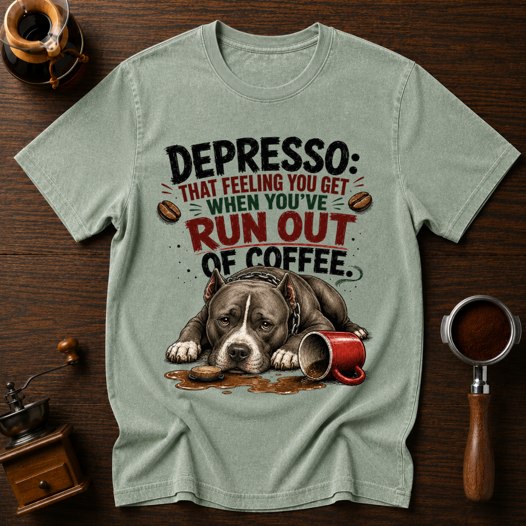 Depressed Pittie Dyed T-shirt