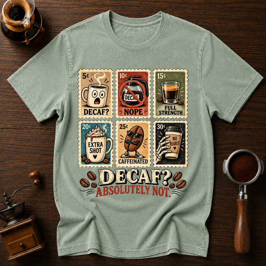 Decaf? Absolutely Not Dyed T-shirt
