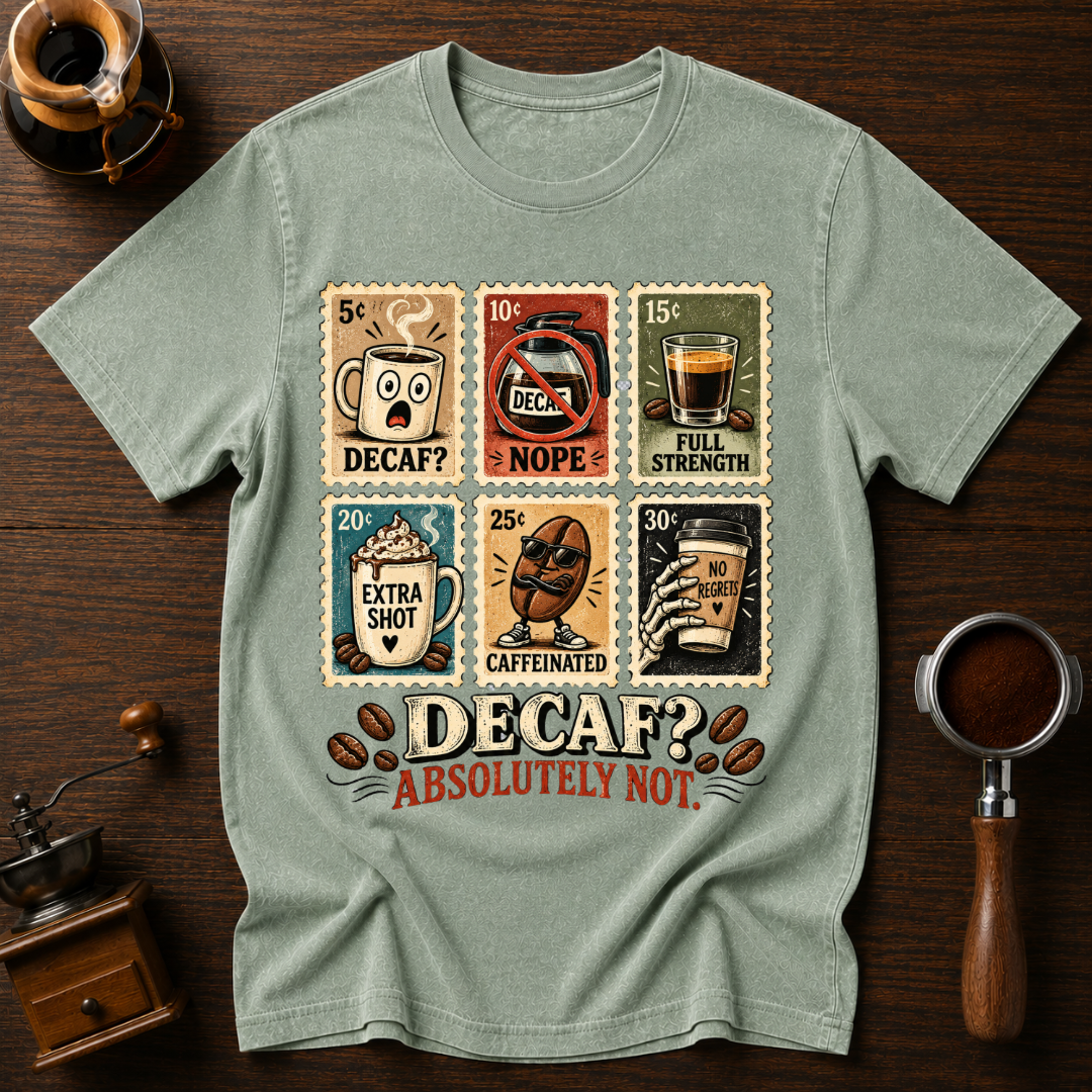 Decaf? Absolutely Not Dyed T-shirt