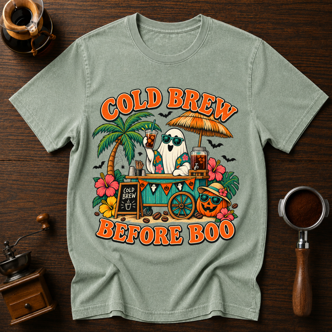 Cold Brew Before Boo Dyed T-shirt