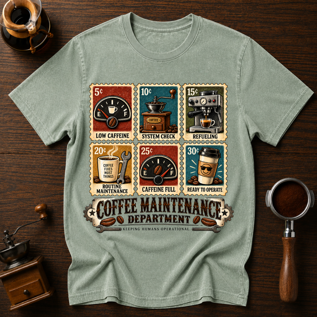 Coffee Through The Ages Dyed T-shirt