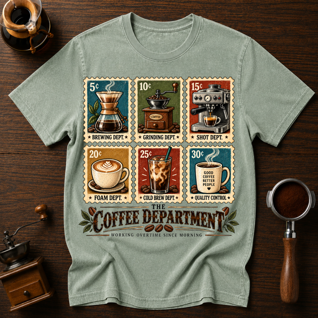 The Coffee Department-Dyed T-shirt