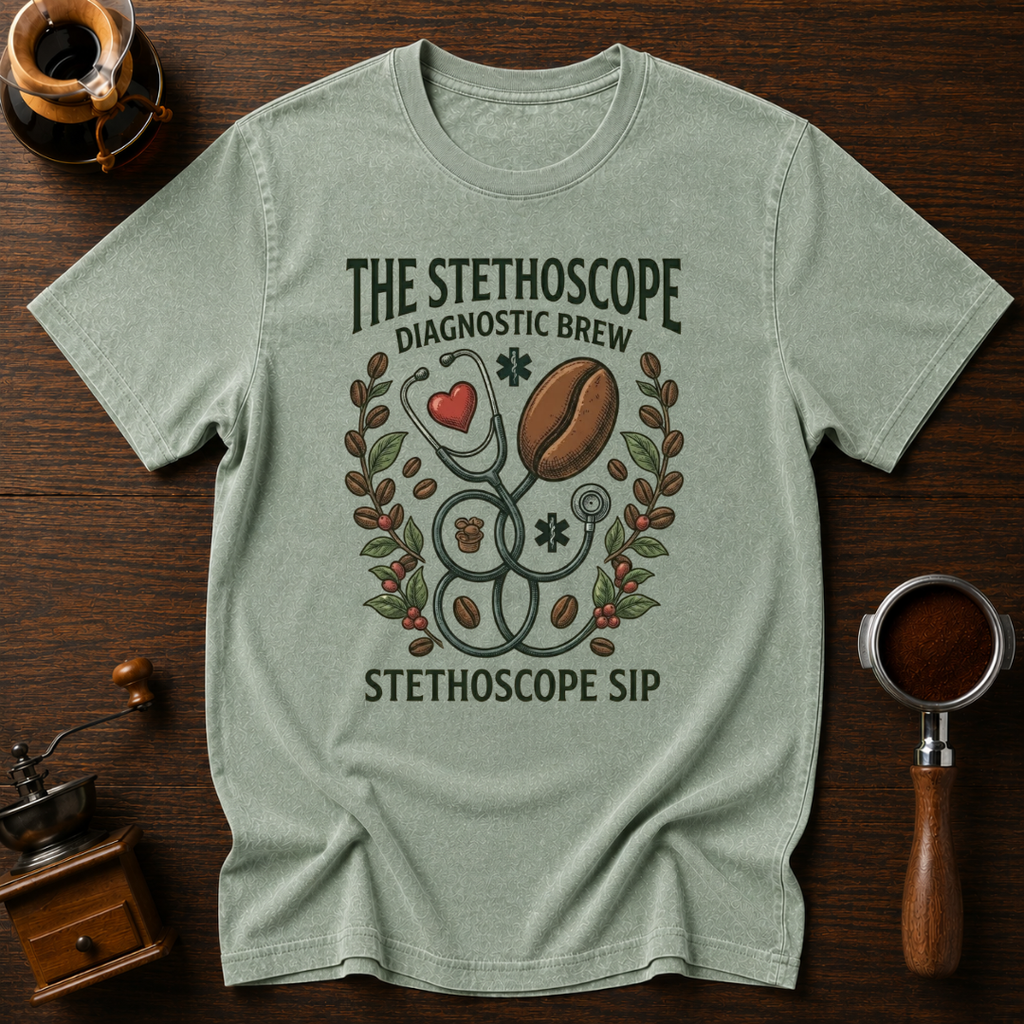 Stethoscope Sip Dyed T-shirt