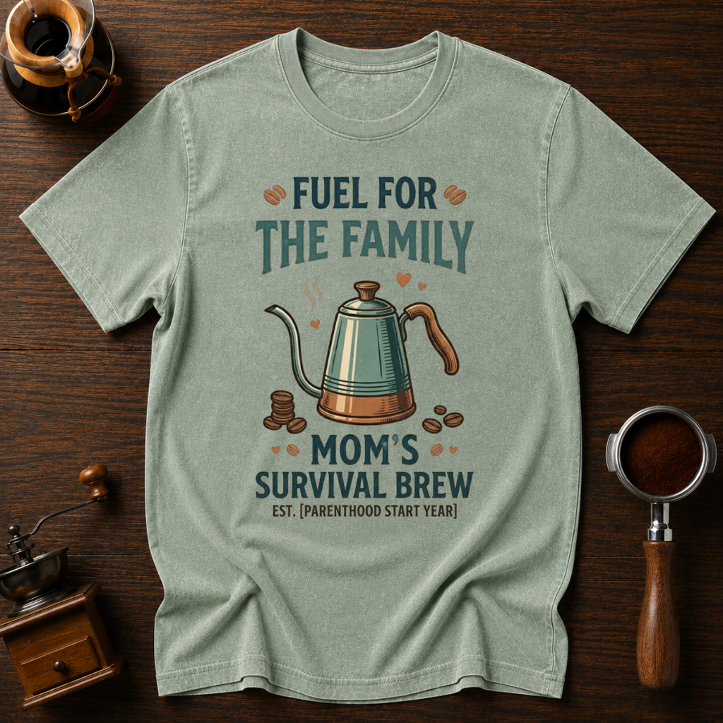 Mom's Survival Brew Dyed T-shirt