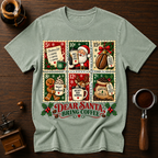Dear Santa Bring Coffee Dyed T-shirt