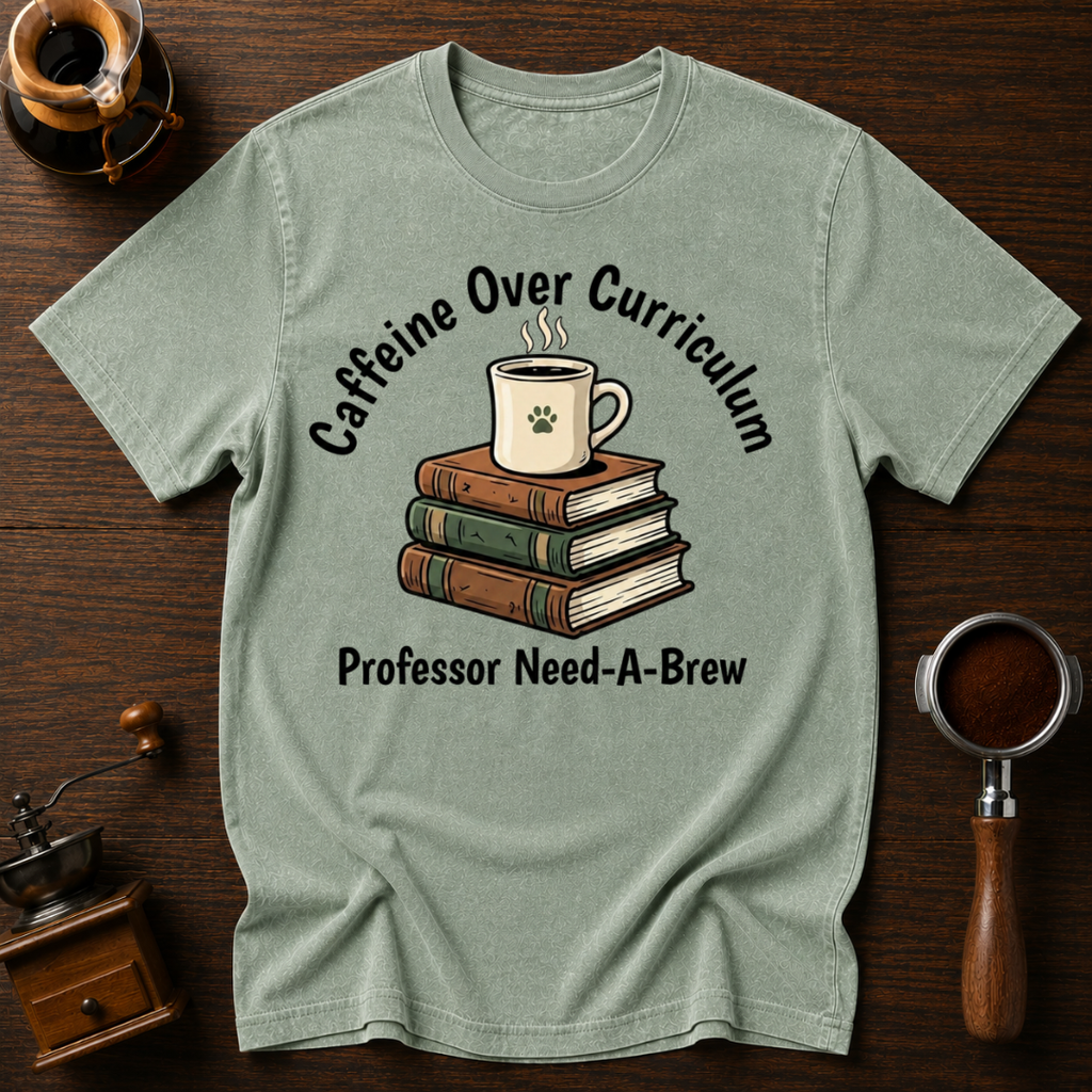 Caffeine Over Curriculum Dyed T-shirt