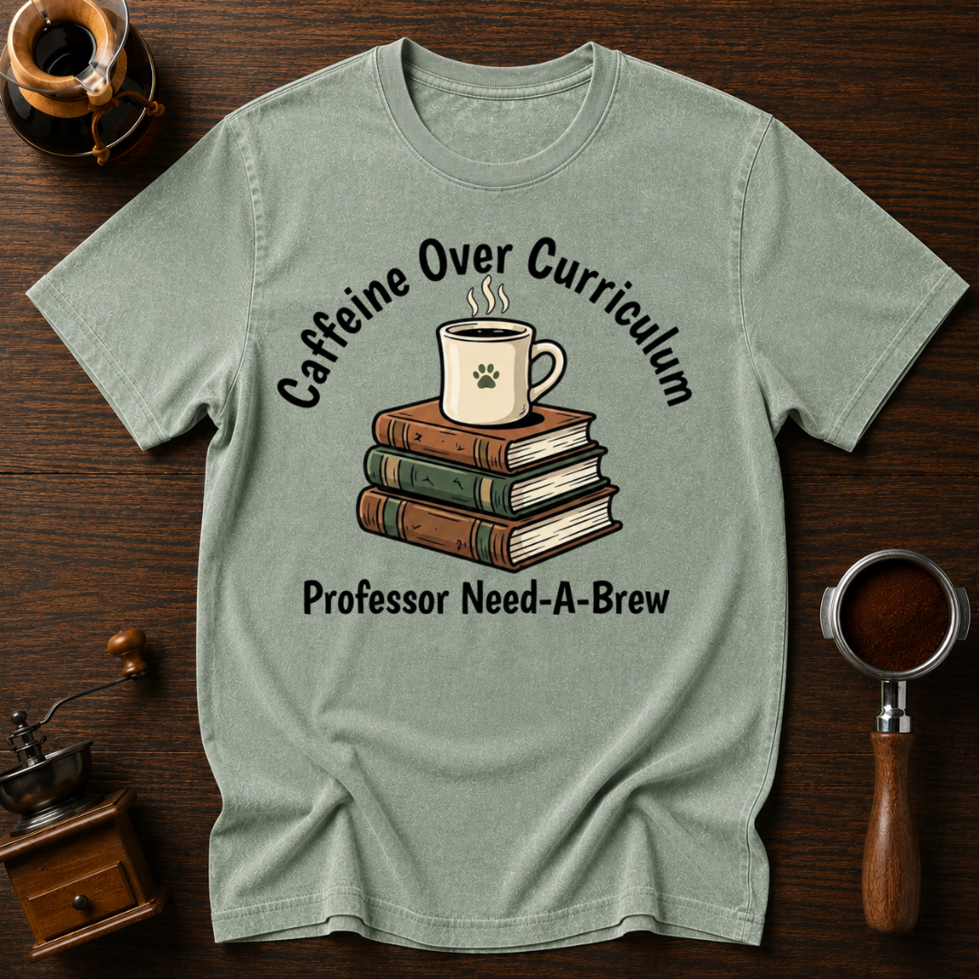 Caffeine Over Curriculum Dyed T-shirt