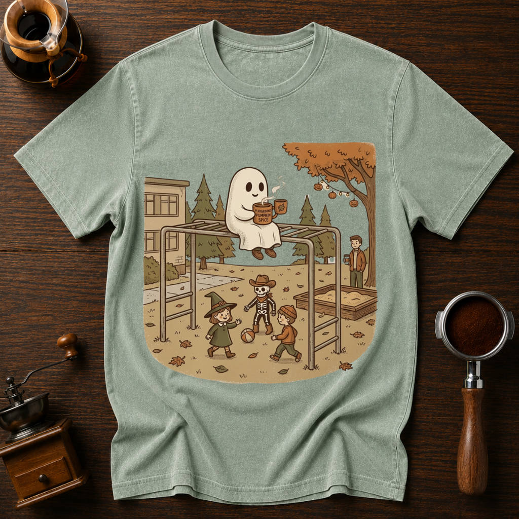 Pumpkin Spice Playground Dyed T-shirt