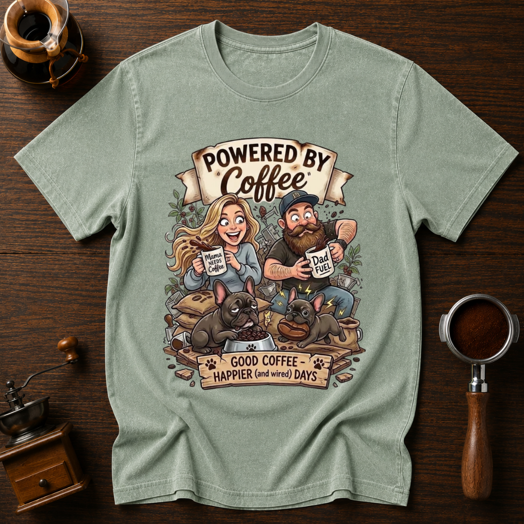 Good Coffee & Wired Days Dyed T-shirt