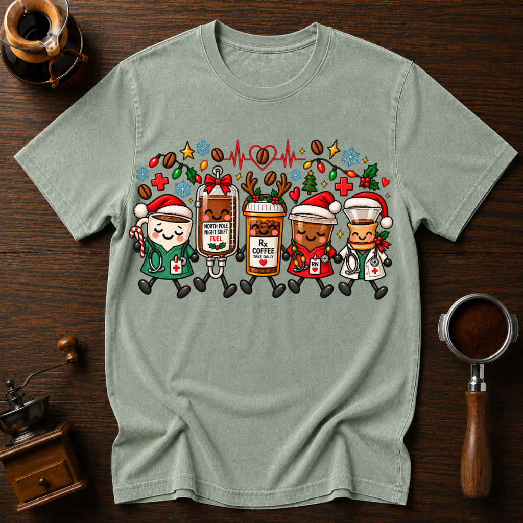 Sleighing The Night Shift Dyed T-shirt