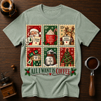 All I Want Is Coffee Dyed T-shirt
