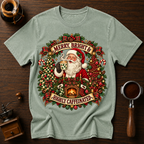 Merry Bright & Highly Caffeinated Dyed T-shirt