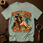 Resting Beach Witch Face Dyed T-shirt