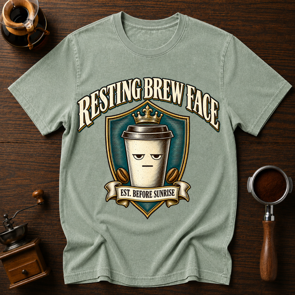 Resting Brew Face Est Before Sunrise Dyed T-shirt