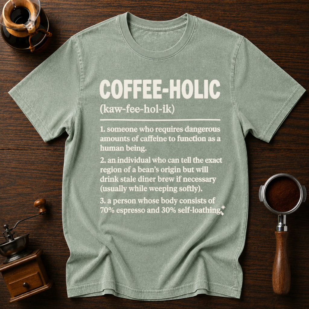 Coffee-Holic Dyed T-shirt
