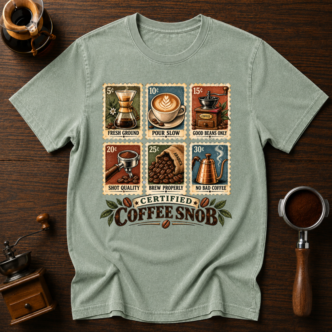 Certified Coffee Snob Dyed T-shirt