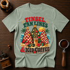 Tinsel Tan Lines & Iced Coffee Dyed T-shirt