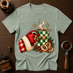 Santa's Coffee Break Dyed T-shirt