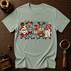 All I Want For Christmas Is Coffee Dyed T-shirt