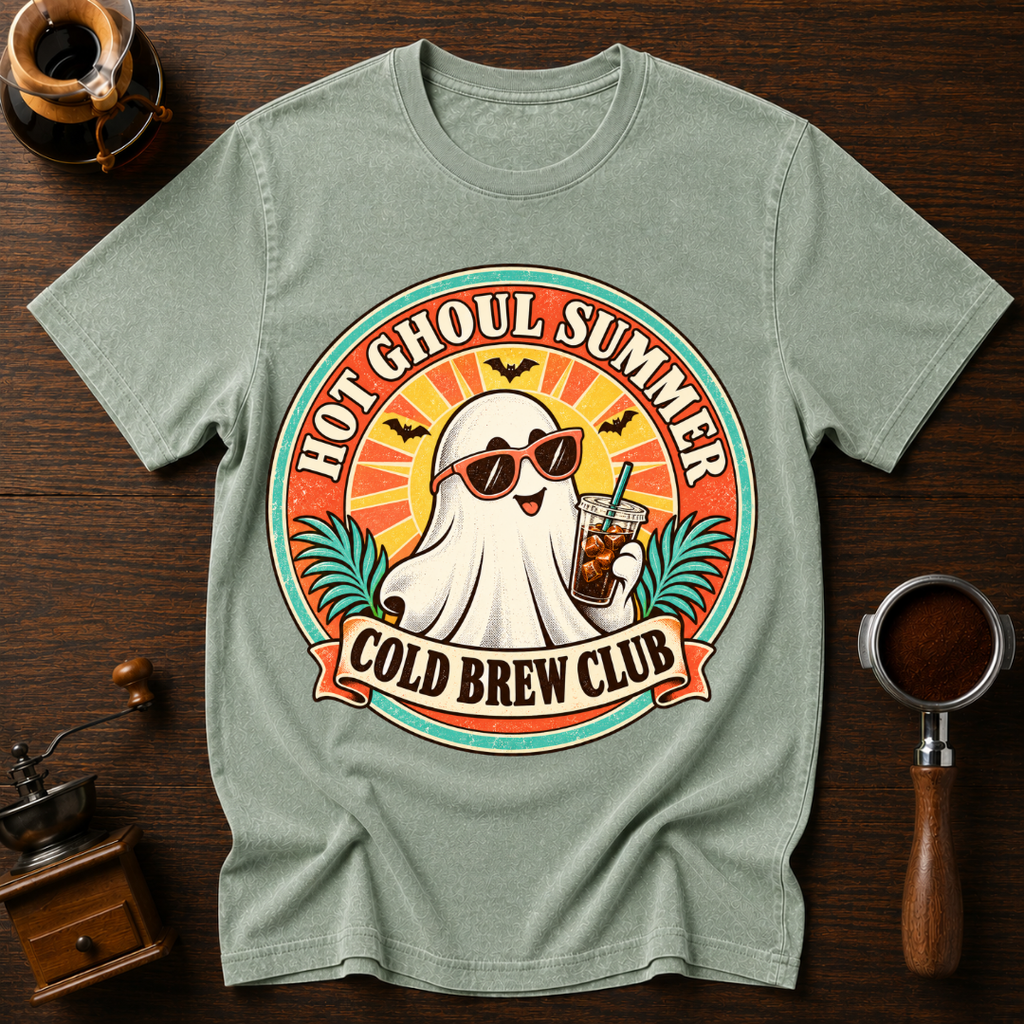 Hot Ghoul Summer Cold Brew Club Dyed T-shirt