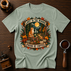 Lost In The Woods Found By Coffee Dyed T-shirt