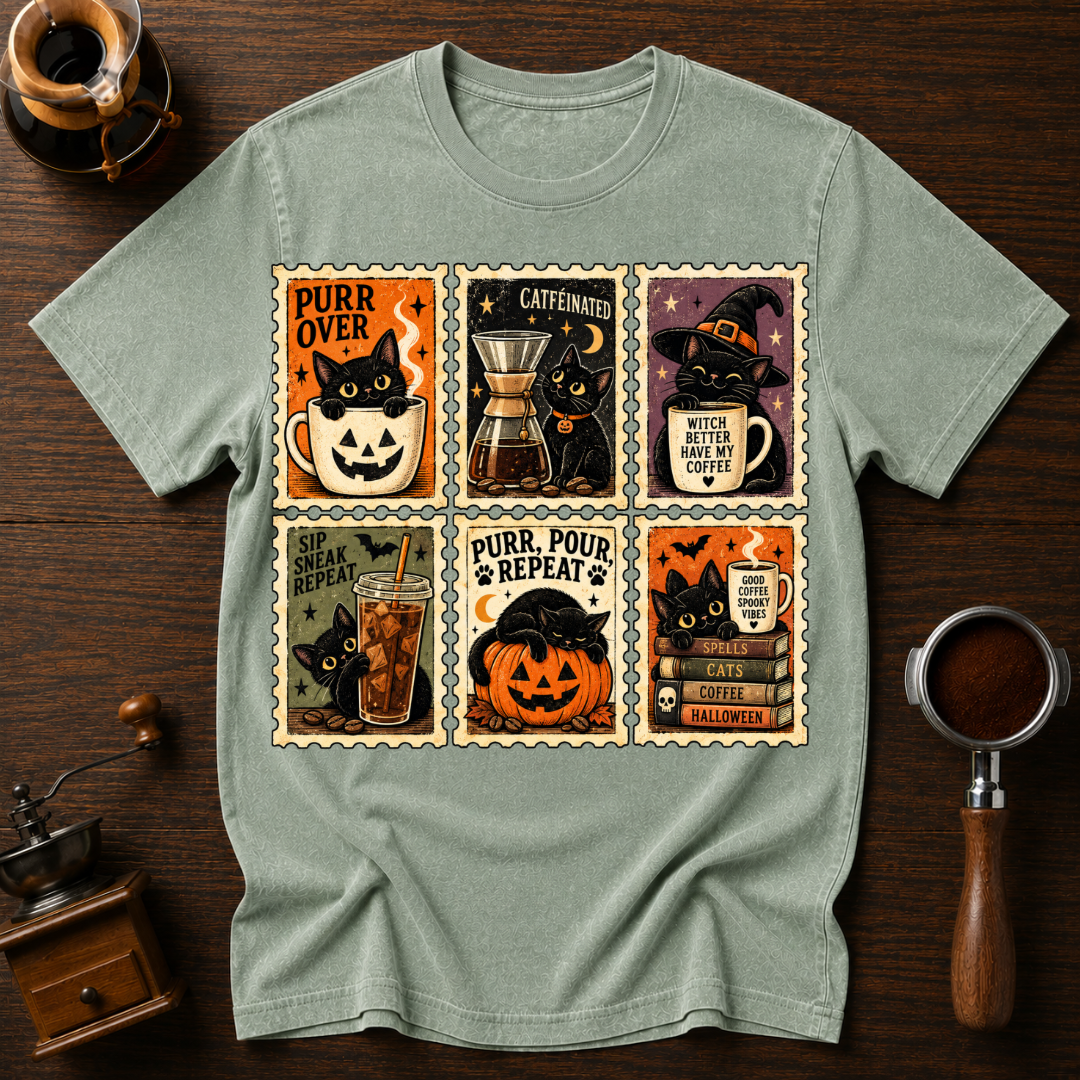 Purr Pour Repeat Dyed T-shirt