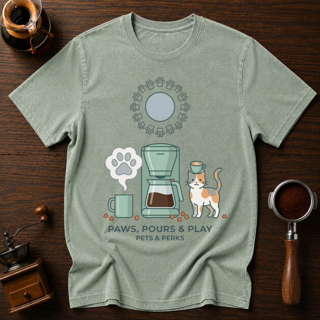 Paws Pours & Play Dyed T-shirt
