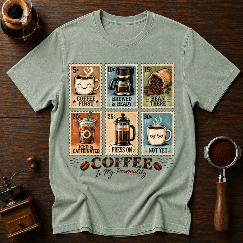 Coffee Is My Personality Dyed T-shirt
