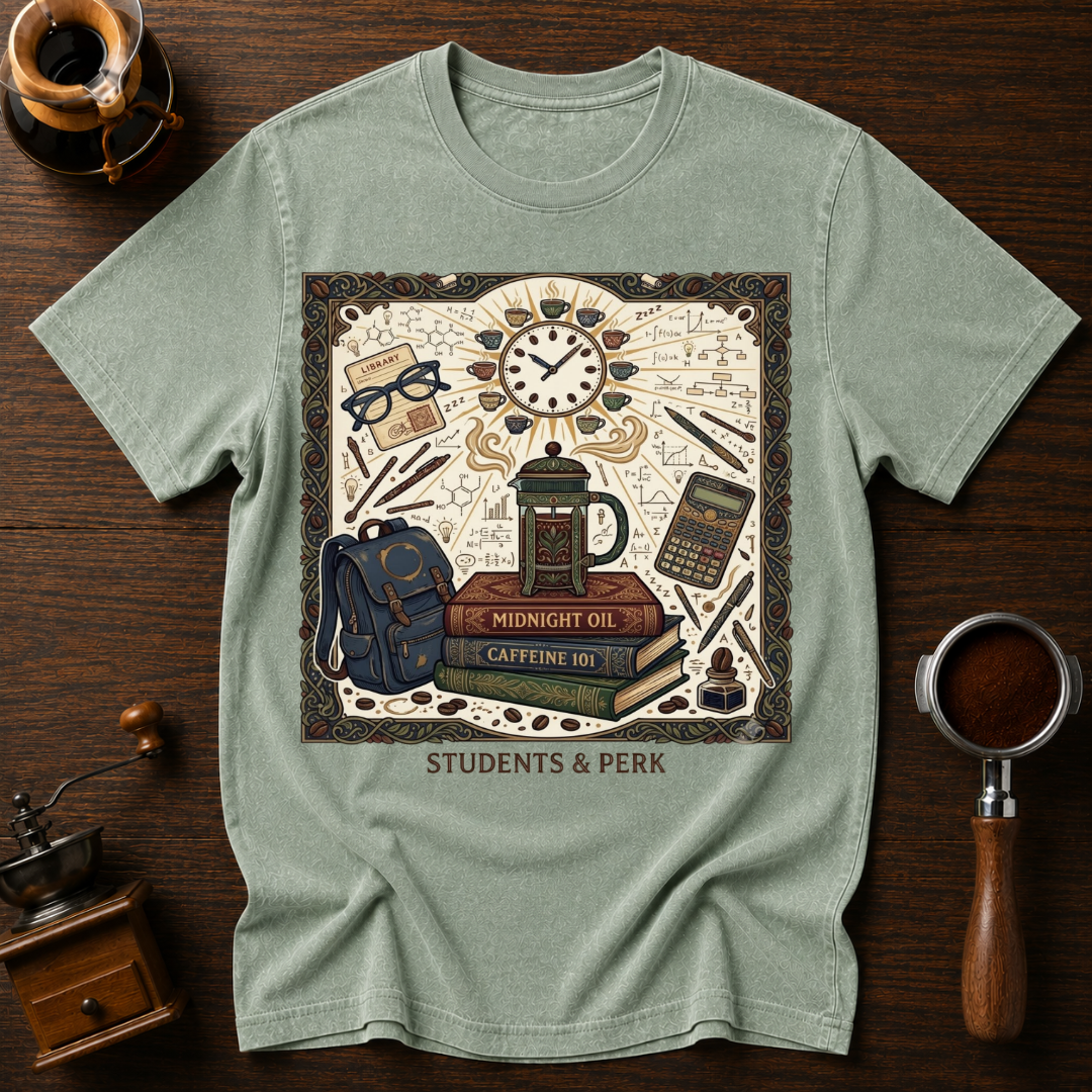 Caffeine 101 Dyed T-shirt