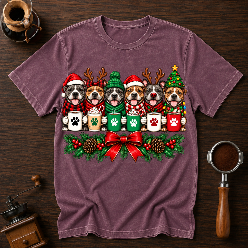 Christmas Pitties Dyed T-shirt