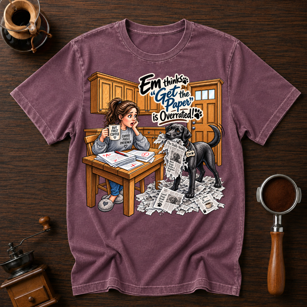 Em Get The Paper Gone Wrong Dyed T-shirt