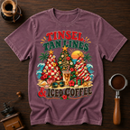 Tinsel Tan Lines & Iced Coffee Dyed T-shirt