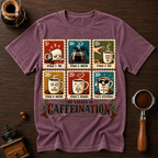 The Stages Of Caffeination Dyed T-shirt