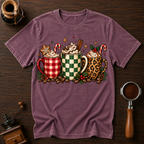 Christmas Mugs Delight Dyed T-shirt
