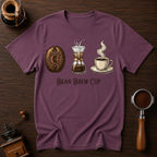 Bean. Brew. Cup. Dyed T-shirt