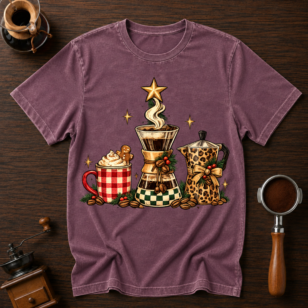 Brewing For Christmas Dyed T-shirt
