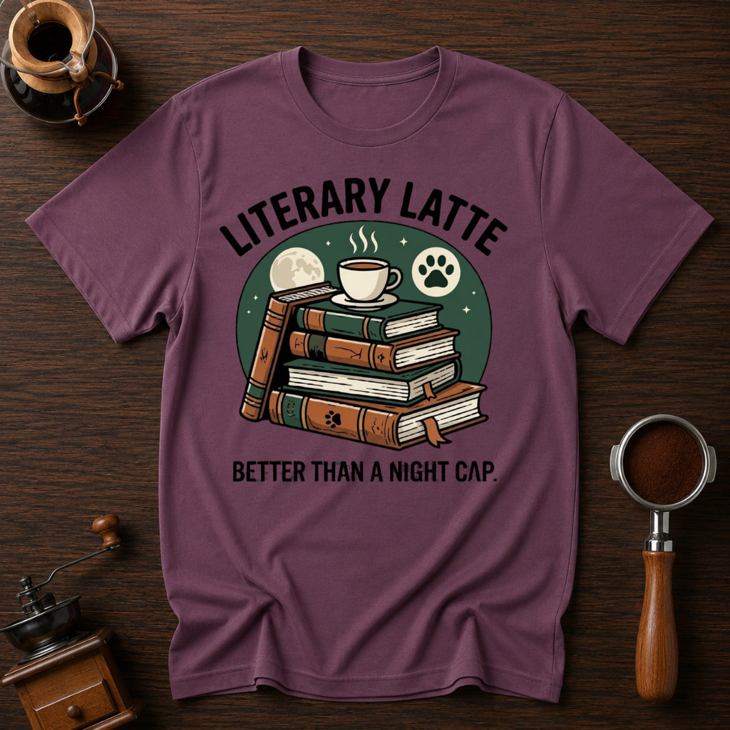Litterary Latte Dyed T-shirt